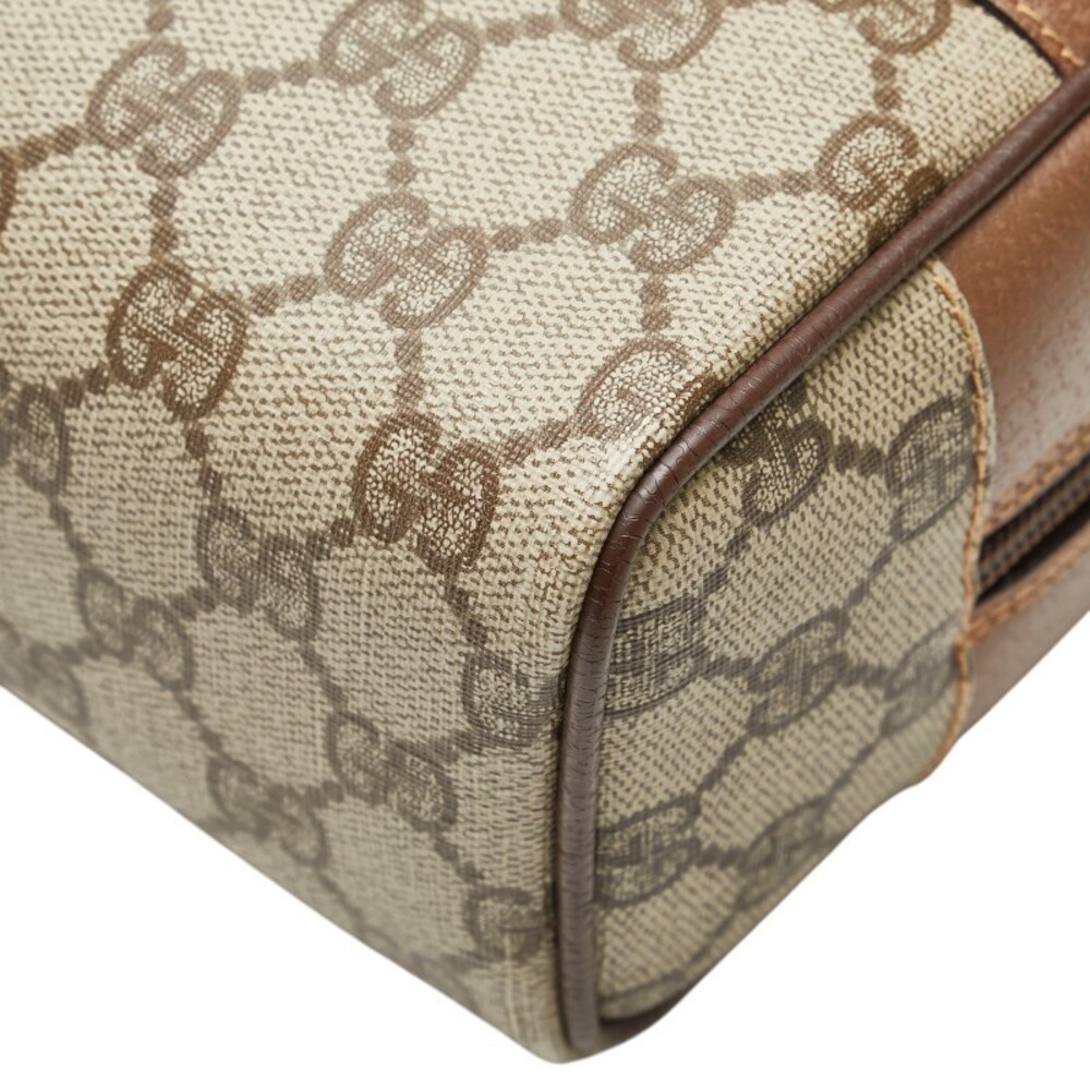 Gucci Bag Beige Leather Brown Tan GG Shoulder Supreme - Picture 8 of 9